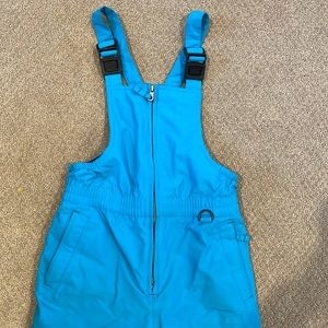 Girls, snow bib, one piece lands end size 7